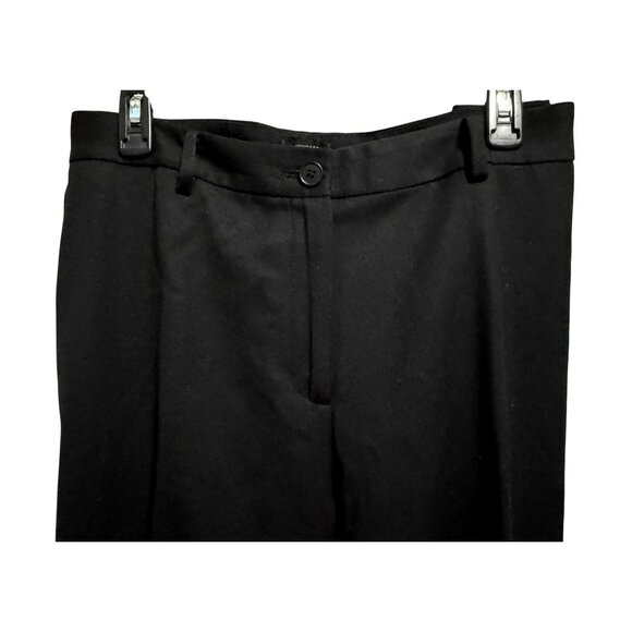 Talbots Woman Petite Black Windsor Pants Italian Wool Flannel Fully Lined 18WP - Picture 3 of 5